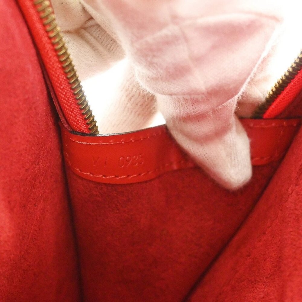 LOUIS VUITTON RED EPI LUSSAC SHOULDER BAG M52287 VI0930 NQ04590 - Picture 10 of 11